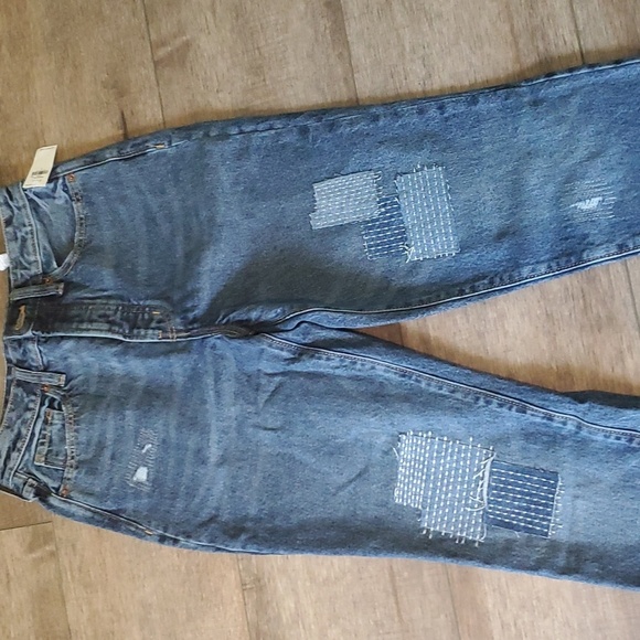 New!! old Navy patchwork jeans size 4 - Picture 3 of 4